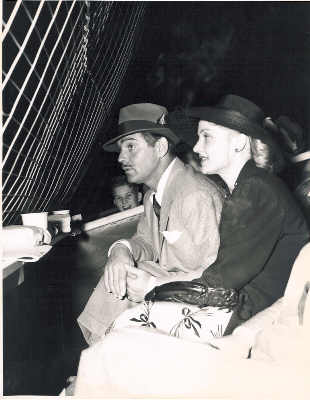 Carole Lombard, Clark Gable Candid Shot