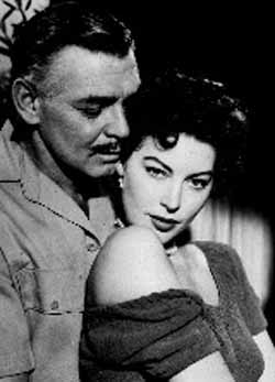 Clark Gable and Ava Gardner in Mogambo (1953)