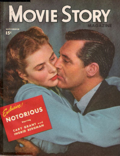 Cary Grant, Ingrid Bergman, Movie Story 9-1946
