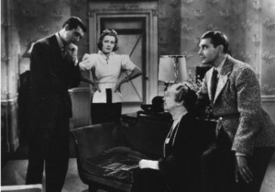 Ralph Bellamy, Irene Dunne, Cary Grant in The Awful Truth