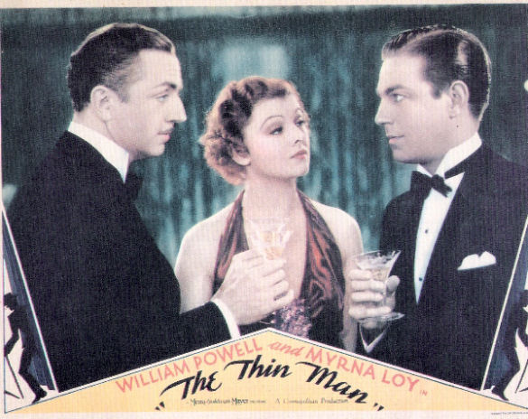 William Powell and Myrna Loy  Thin Man Lobby Card (1934)