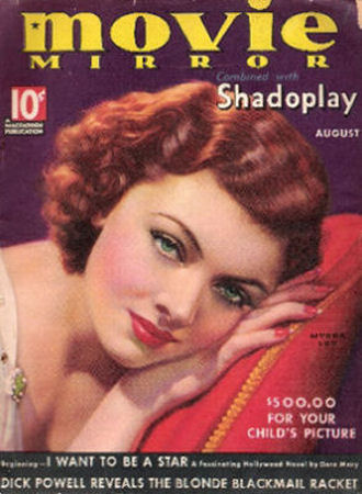 Myrna Loy - Movie MIrror 8-1935