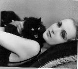 Carole Lombard with her cat